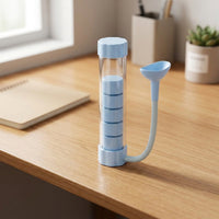 Handheld Breathing Device with Adjustable Resistance Portable Breathing Training Device Lightweight Respiratory Exerciser with Mouthpiece Compact for Athletes, Singers, Home Workouts, Office