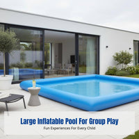 Heavy-Duty Inflatable Pool, Kids Water Play Center, Reinforced PVC, Outdoor Fun, Fishing, Water Play Area