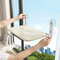 Cat Window Perch with Metal Frame, Breathable Mesh Hammock for s, Strong Suction Bed, Foldable Window Cat Seat, Cordless Design
