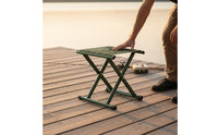 Heavy Duty Portable Folding Seat Quick Fold Collapsible Camp Stool Anti-Slip Feet for Outdoor, Camping, Travel