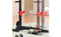 2 Pieces Squat Stand with Adjustable Hooks Freestanding Barbell Rack Heavy-Duty Sturdy for Home Gym Owners