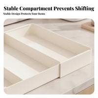 Expandable Cutlery Divider Large Capacity Expandable Utensil Divider for Bedroom
