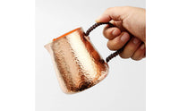 Large Capacity Copper Tea Pitcher Thickened Tea Fairness Cup Handmade Hammered Copper Pitcher Retro Design