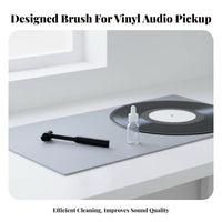 Carbon Fiber Stylus Cleaning Brush Improves Sound Quality for Vinyl Enthusiasts