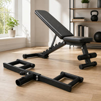 Nordic Press Handle Multiple Grip Positions Triceps Bar Steel Strength Gear