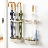 Japanese Style Wall-Mounted Umbrella Holder for Entryway