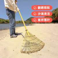 长竹耙子清理草坪落叶垃圾农村老式扫庭院扒晒稻园艺爬多齿搂树叶 标准【11齿】【齿宽】