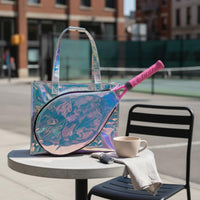 Badminton Racket Bag Lightweight Tennis Racket Tote Bag Tear Resistant for Outdoor