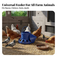 Hanging Pigeon Feeder Easy to Fill Spill-Resistant Avian Feeder for Backyard
