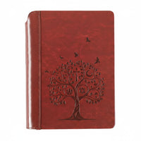 A4 Embossed Faux Leather Hardcover Notebook, Creative Planner, Lock-Bound, Assorted Cover Designs, Portable Writing Book