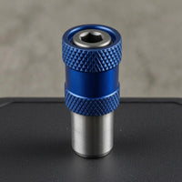Hex Shank Chuck Adapter Knurled Grip Drill-to-Hex Adapter Power Tool Part Metal Cylindrical