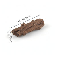 Tree Stump Ornament Realistic Log Section Textured Landscape Piece for Collectors