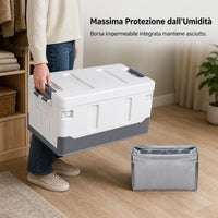 Foldable Car Trunk Organizer Storage Box for Camping and Home Use