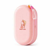 Cartoon Print Waterproof Storage Pouch Hanging Loop EVA Pouch Rounded Rectangular Organizer Case Portable for Girls, Swimming, Beach