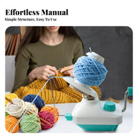 Hand-Crank Yarn Winder Portable Manual Yarn Ball Winder Easy to Use Knitting Supply for Knitters, Crocheters