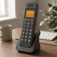 Charging Base Cordless Desk Phone Numeric Keypad Digital Desk Phone Function Keys Telephone Handset Speaker Grille