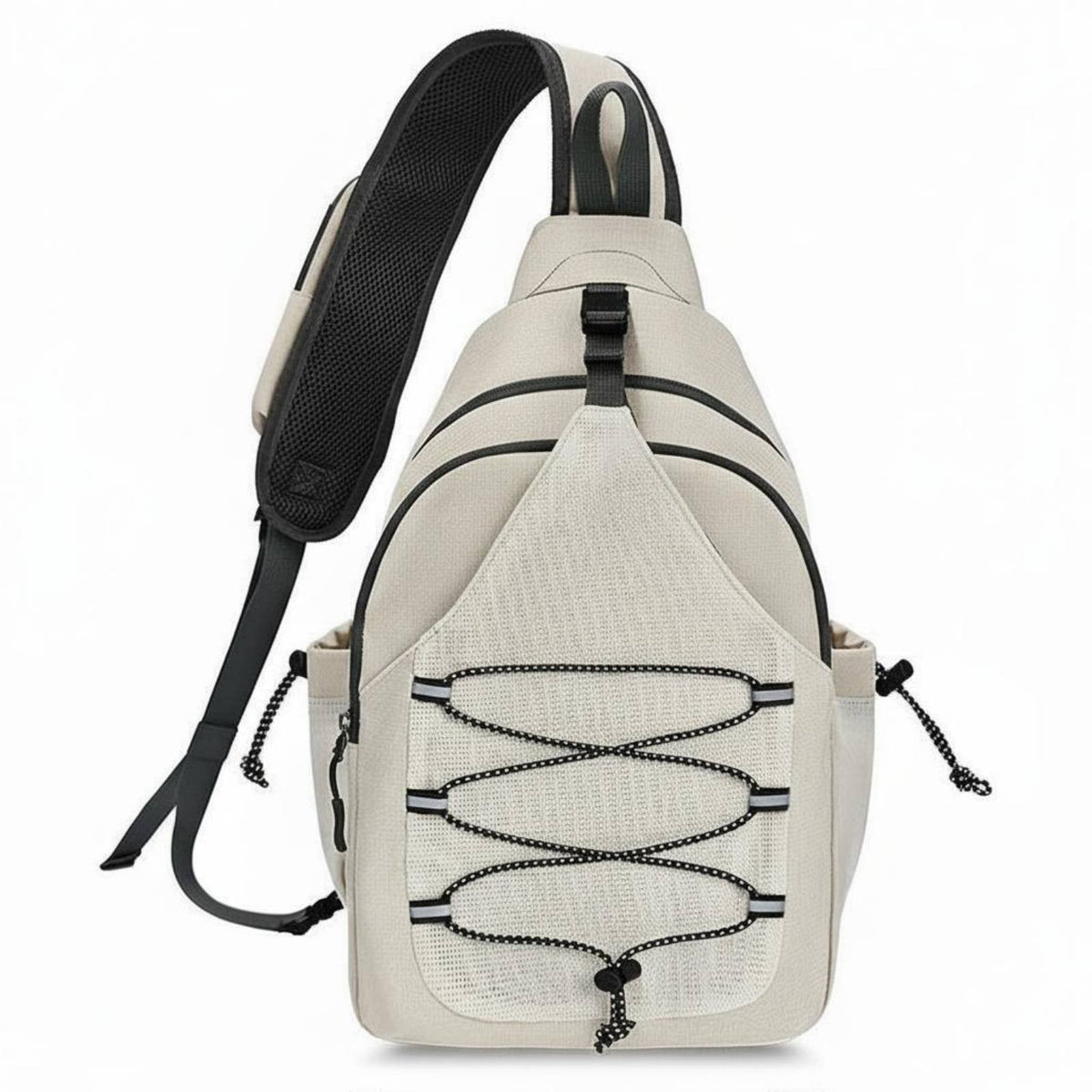 Pickleball Crossbody Bag Multi-Pocket Design Pickleball Equipment Bag Single Shoulder Athletic Bag Water-Resistant for Travel