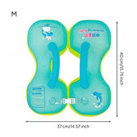 Secure Buckle Underarm Support Buoy Dolphin Print Inflatable Swim Buoy Float Cushioned Inflatable Baby Swim Float PVC-Like for Infants, Toddlers