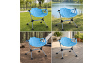 Portable Camping Swing Chair Foldable Outdoor Chair Adjustable Furniture Stable for Children, Toddlers, Picnic, Backyard