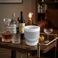 Soft Drinks Ice Tray for Home Bar Accessories, Large Ice Ball Maker with Easy Release Lid, Stackable Plastic Cup for Whisky Cocktails, 6cm Size
