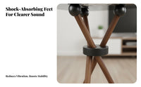 Stable and Long-Lasting Solid Wood Speaker Base Anti-Vibration Floor Speaker Stand Shock Absorption Audio Furniture Heavy Duty