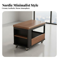 foldable Square Desk Portable Square Accent Table Sturdy and Stable