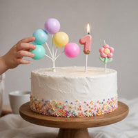 Pet Birthday Strawberry Donut Number Candle Set for Cats and Dogs, Cute Cartoon Cake Dessert Party Decoration