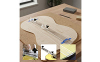 Guitar Center Line Ruler Clear Visibility Guitar Center Line Gauge Durability Fretboard Alignment Ruler for Workshop
