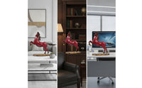 Elegant Horse Figurine with Base