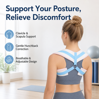 Clavicle Fracture Support, Shoulder Brace Posture Corrector Women, White Textile for Daily Activities, Broken Collarbone Brace