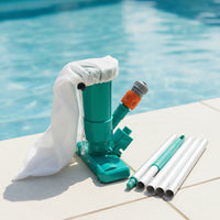 Pool Vacuum with Aluminum Pole Compact Underwater Cleaner Efficient for Hot Tubs