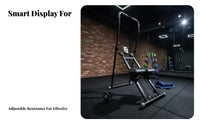 Home Step Climber Full-Body Workout Vertical Climber Exercise Machine Space-Saving Home Cardio Stepper for Women, Men, Indoor, Apartment, Living Room