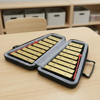 16 Note Glockenspiel Beginner Friendly Aluminum Glockenspiel Set Accurate Pitch Aluminum Bar Percussion Set for Kids, Beginners