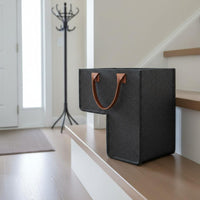 2 Pieces L-Shaped Storage Basket Space-Saving Stair Storage Basket Long-Lasting