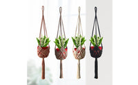 Indoor Macrame Plant Hanger Bohemian Hanging Plant Holder Handmade Hanging Planter Basket Decorative for Balcony, Window