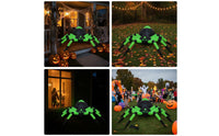 Outdoor Halloween Inflatable Arachnid Large Giant Inflatable Arachnid Scary Yard Decoration Sturdy for Lawn