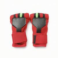 Padded Open-Finger Glove Secure Glove with Wrist Wrap Adjustable Training Gloves Breathable for Boxers