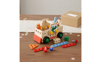 Wooden Screw Truck Wood Material Wooden Construction Truck Easy to Build for Kids