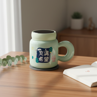 Creative Ceramic Mug with Large Capacity, Home Office Coffee Cup, Company Gift Set