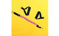 High Elasticity Pilates Pull Rope Comfortable Grip Resistance Band with Handles Portable for Women