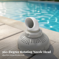 Rotating Inlet Nozzle 360° Rotatable Adjustable Pool Nozzle 38 Mm Connection Eyeball Inlet Jet