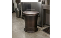 Briquette Extinguishing Bucket Commercial Lidded Metal Briquette Bucket Side Handles Ash Container for Restaurant