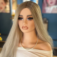 Mannequin Head with Shoulders Professional Mannequin Bust with Shoulders Sturdy Hairpiece Display Head for Jewelers