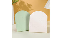 Matte 48-Hole Earring Stand Textured Tabletop Earring Holder Upright Jewelry Tree Stand Arch Design