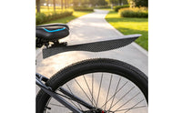 Mountain Bike Mudguard Wide Mudguard Set with Quick Release Attachment Widened Fenders with Fast-Detach Bracket for Rainy Rides, Commuting