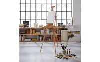 Painter Easel Box Foldable Folding Tripod Easel Height Adjustable for Artists, Studio