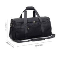Front Pocket Reinforced Soft-Sided Travel Duffel Rectangular Duffel Bag