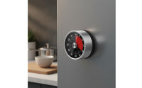 Mechanical Kitchen Timer No Required Round Mechanical Kitchen Timer Easy to Read Timekeeping Device for Home Cooks, Chefs