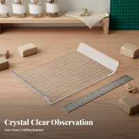 Acrylic Clay Board Easy to Clean Clay Pressing Plate Hard-Wearing Transparent Modeling Plate for DIY Enthusiasts, DIY Hobbyist S, Craft Room, Workshop