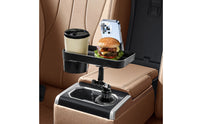 Car Food Tray with Phone Holder Multifunctional Organizer Multi-Functional for Commuters, Long-Distance Drivers